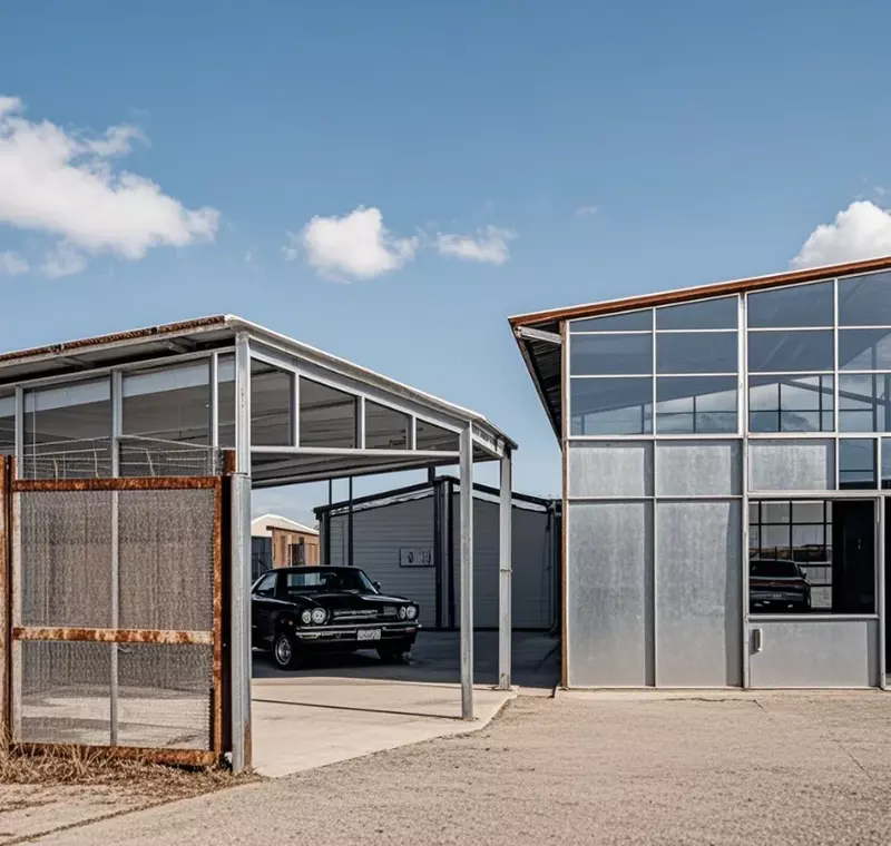 Steel Frame Garage